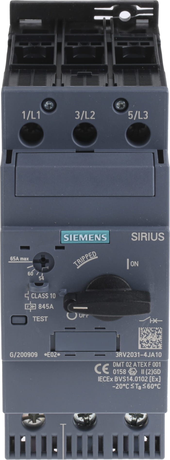 Disjoncteur moteur Siemens SIRIUS 3RV 3RV2 54 → 65 A