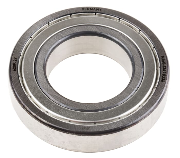 FAG 6209-C-2Z Single Row Deep Groove Ball Bearing- Both Sides Shielded 45mm I.D, 85mm O.D