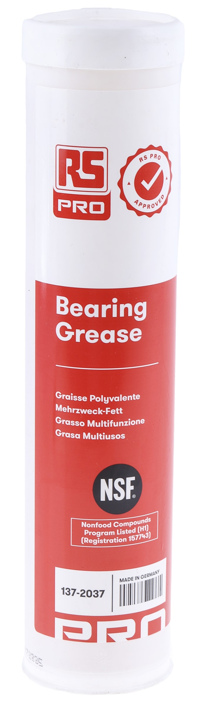 RS PRO Aluminium Complex Grease for bearings 380 g RS PRO,Food Safe