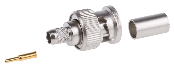 Telegartner, Plug Cable Mount BNC Connector, 75Ω, Crimp Termination, Straight Body