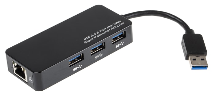 Hub USB RS PRO, USB 3.0 RJ45 3 ports, USB A
