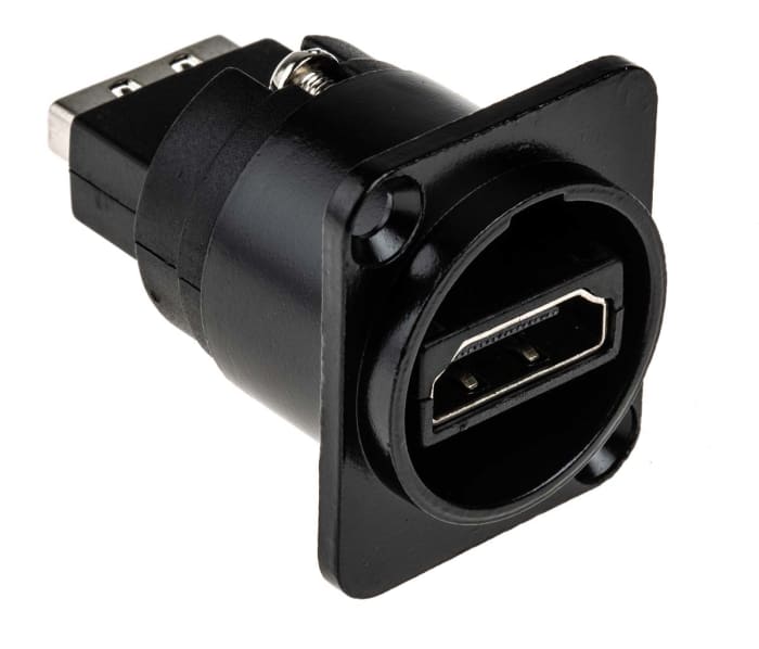 RS PRO Type A 2 Way Female Feedthrough HDMI Connector