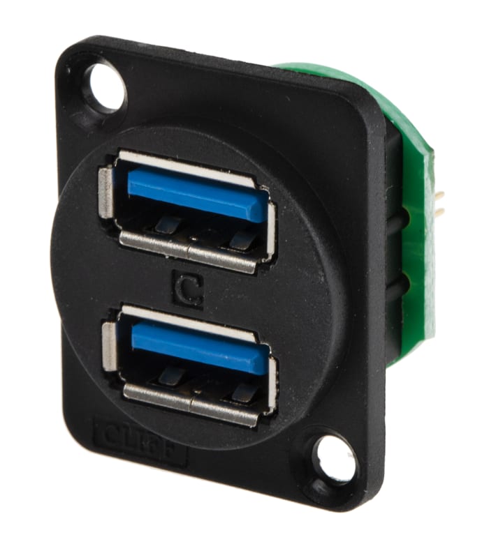 RS PRO | RS PRO Straight, Panel Mount, Socket 3.0 USB | 143-8926 | RS Components