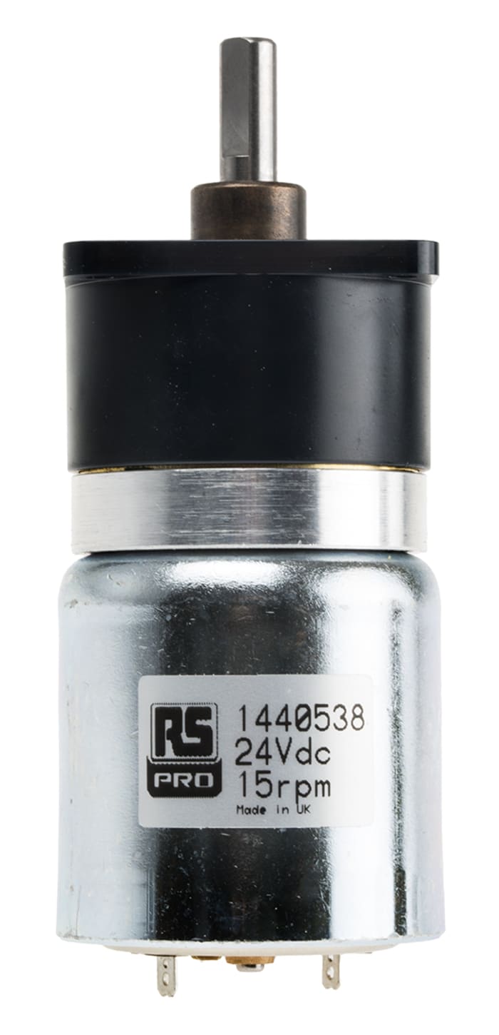 RS PRO Brushed Geared DC Geared Motor, 24 V dc, 70 Ncm, 26 rpm, 5.5mm Shaft Diameter