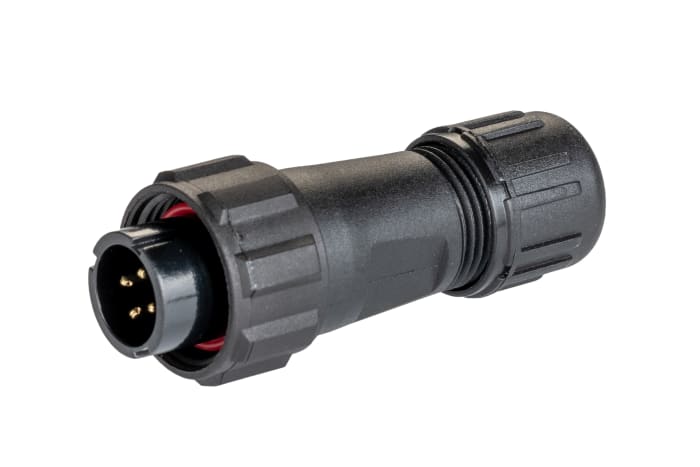 RS PRO Circular Connector, 4 Contacts, Cable Mount, Miniature Connector, Plug, Male, IP68