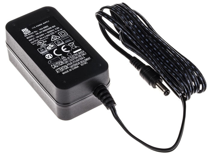 RS PRO 24W Plug-In AC/DC Adapter 24V dc Output, 0 → 1A Output