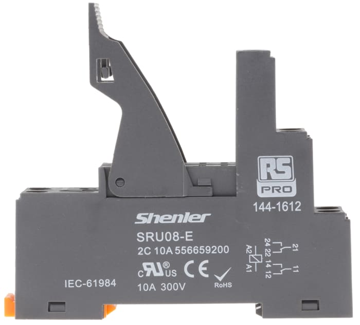 Support relais RS PRO, Rail DIN, 300V c.a., pour Relais RFT