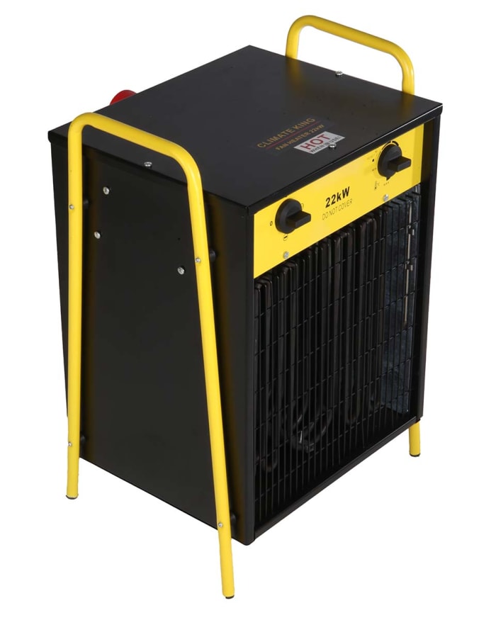 RS PRO 22kW Fan Fan Heater, Portable, 415 V BS4343/IEC60309