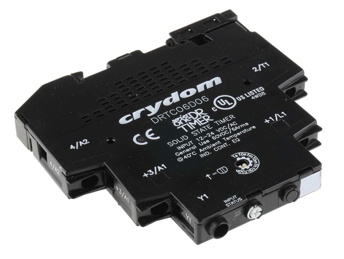 Timer Relay, řada: SeriesOneDR SPST 2kontaktové 1 funkce šroubové Polovodič 12 → 24V ac/dc