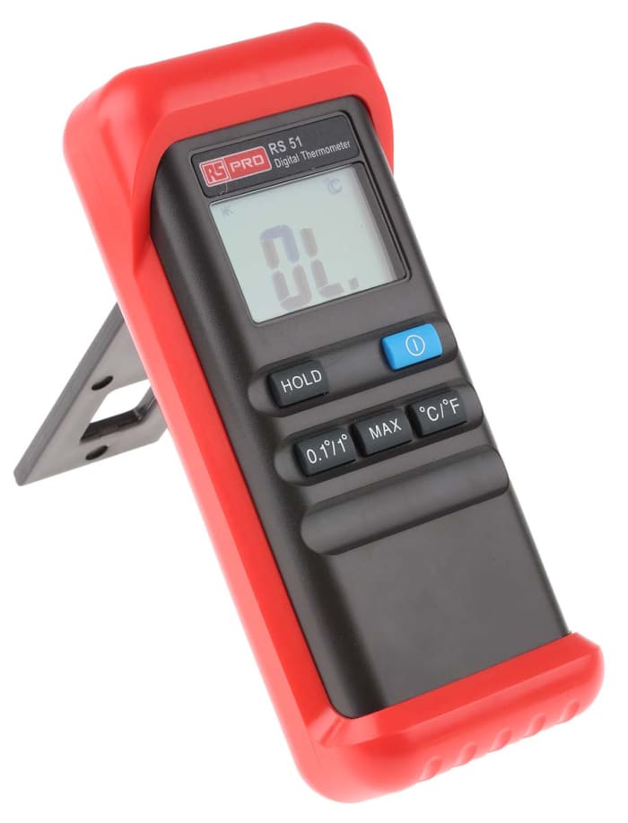 RS PRO | RS PRO RS51 Wired Digital Thermometer, K Probe, 1 Input(s ...