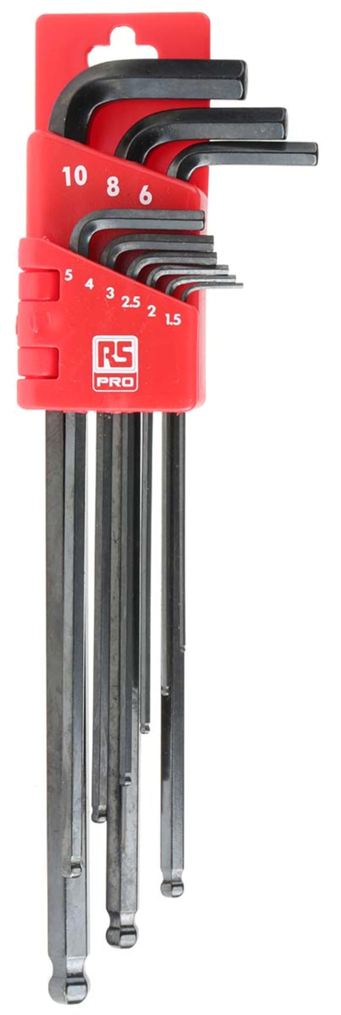 RS PRO 9 piece L Shape Metric Hex Key Set, 1.5mm