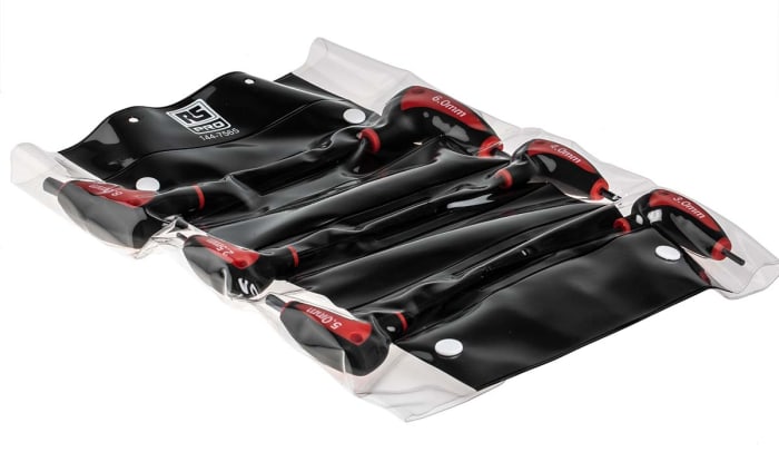 RS PRO 6 piece T Shape Metric Hex Key Set, 2.5mm