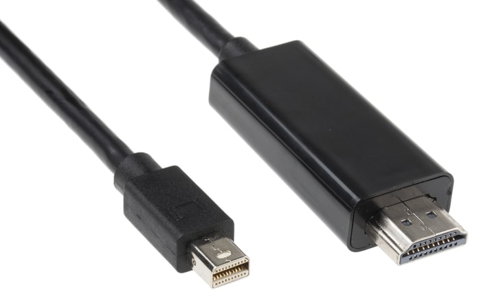 RS PRO Mini DisplayPort to HDMI Adapter Male to Male
