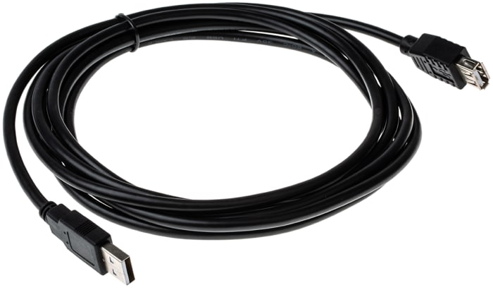 Roline USB 2.0, Male USB A to Female USB A, 3m