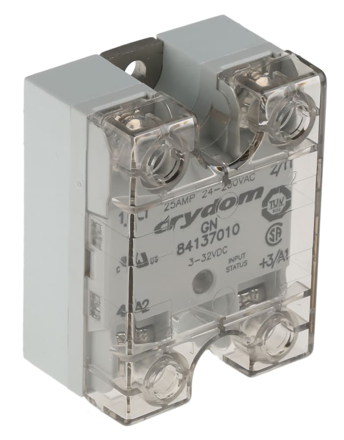 Sensata Crydom 8413 Series Solid State Relay, 25 A rms Load, Panel Mount, 280 V ac Load, 32 V dc Control