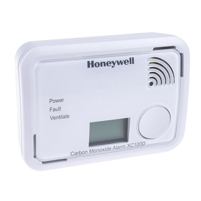 Honeywell XC100D Ceiling, Free Standing, Wall Gas Detection for Carbon Monoxide Detection, Audible Alarm