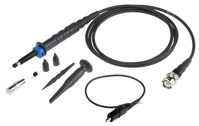 RS PRO Oscilloscope Probe, Voltage Type, 150MHz, 1:10, BNC Connector