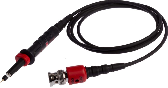 RS PRO Oscilloscope Probe, Voltage Type, 300MHz, 1:100, BNC Connector