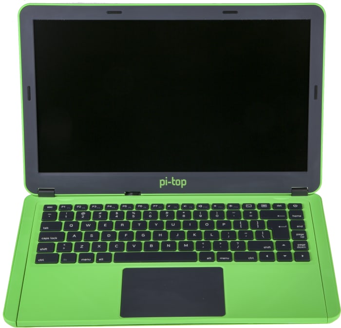 PTIUGR200001 Pi-Top | Pi-Top, Laptop v2, Green with Inventors Kit with ...