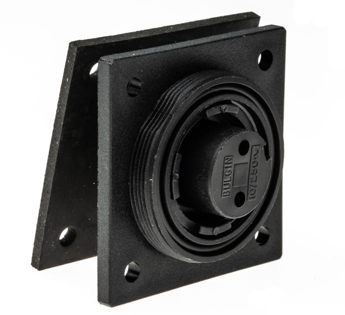 Bulgin Connector, 2 Contacts, Flange Mount, Socket, Female, IP68, Buccaneer Series