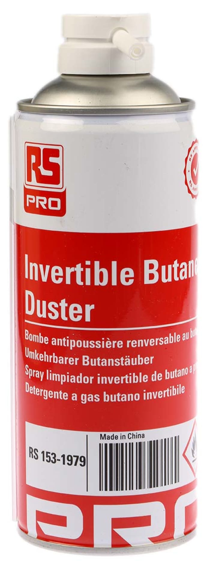 Gaz dépoussiérant RS PRO 200 ml Butane inflammable
