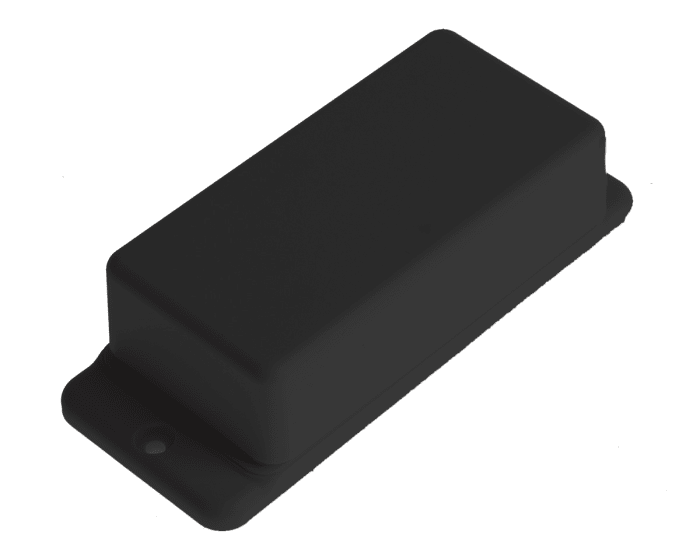 RS PRO Grey ABS Enclosure, Flanged, Grey Lid, 111 x 45.6 x 27.5mm