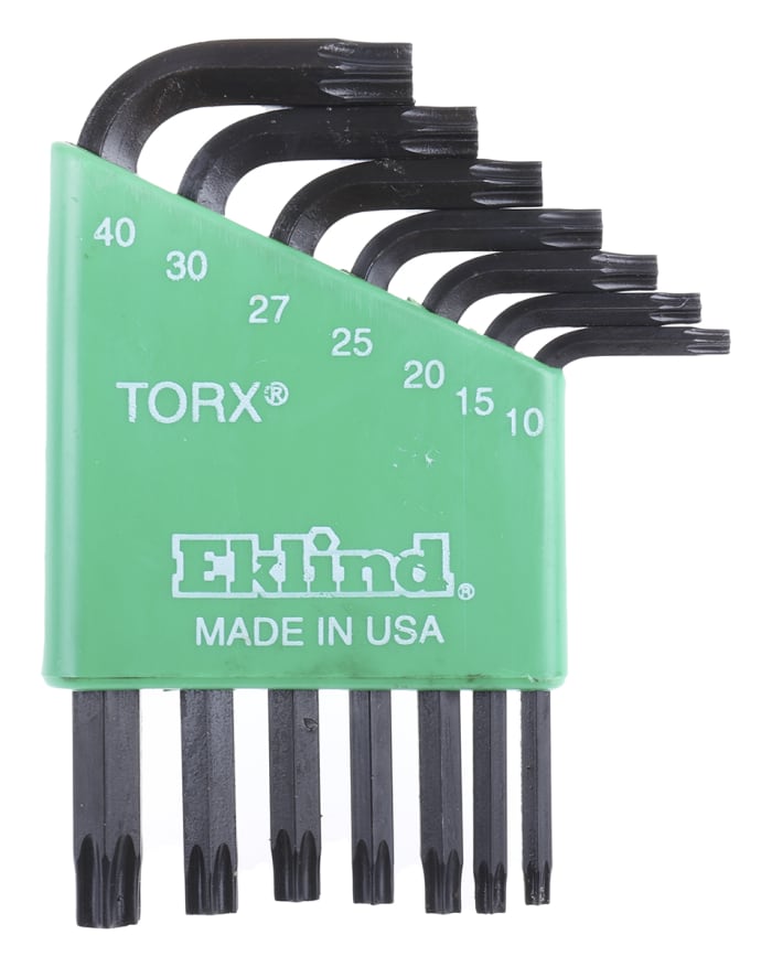 RS PRO 7-Piece Torx Key Set, L Shape, Short Arm