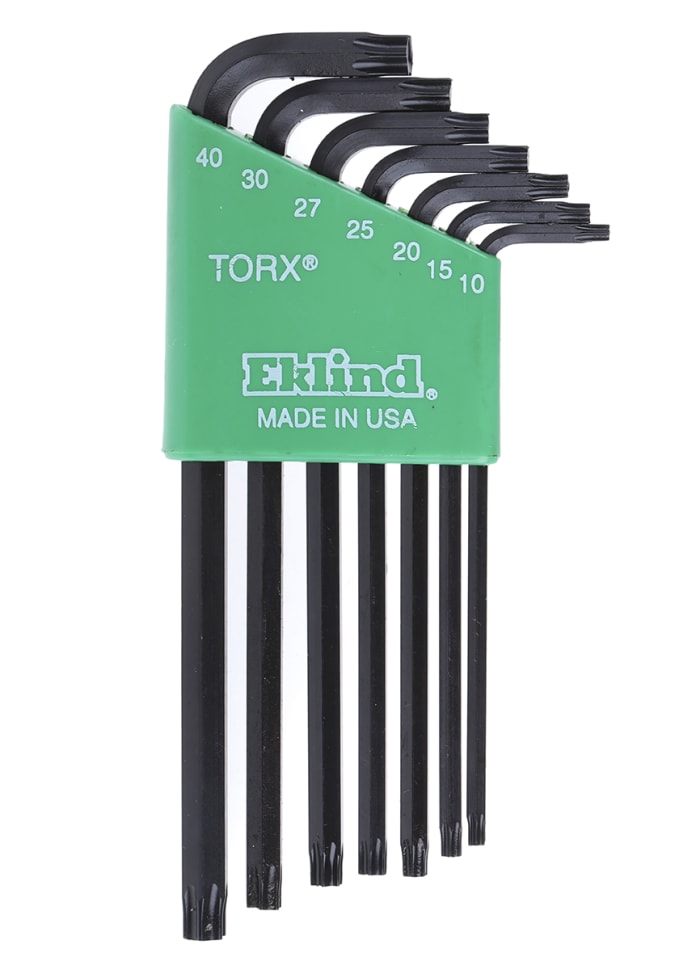 RS PRO 7-Piece Torx Key Set, L Shape, Long Arm