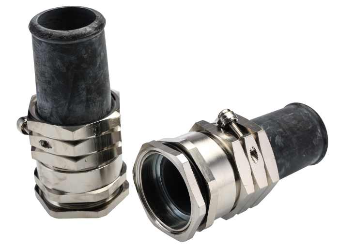 Presse-étoupe Lapp SKINDICHT, PG36, en Laiton nickelé, Ø 30mm à Ø 33mm, avec contre-écrous, IP65