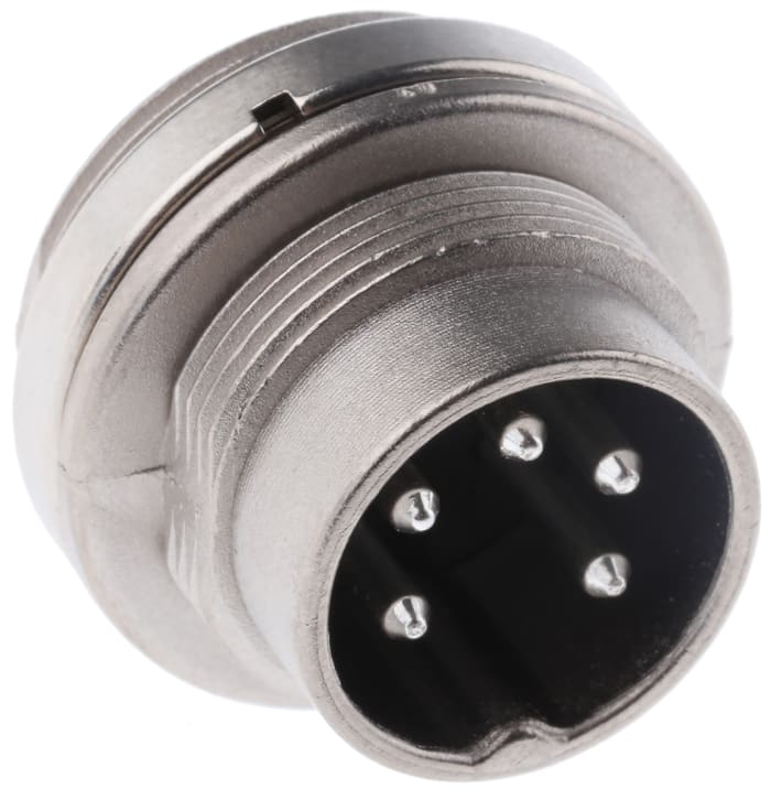 Amphenol C 091 D Series, 5 Pole Din Plug Plug, 5A, 300 V ac/dc IP67