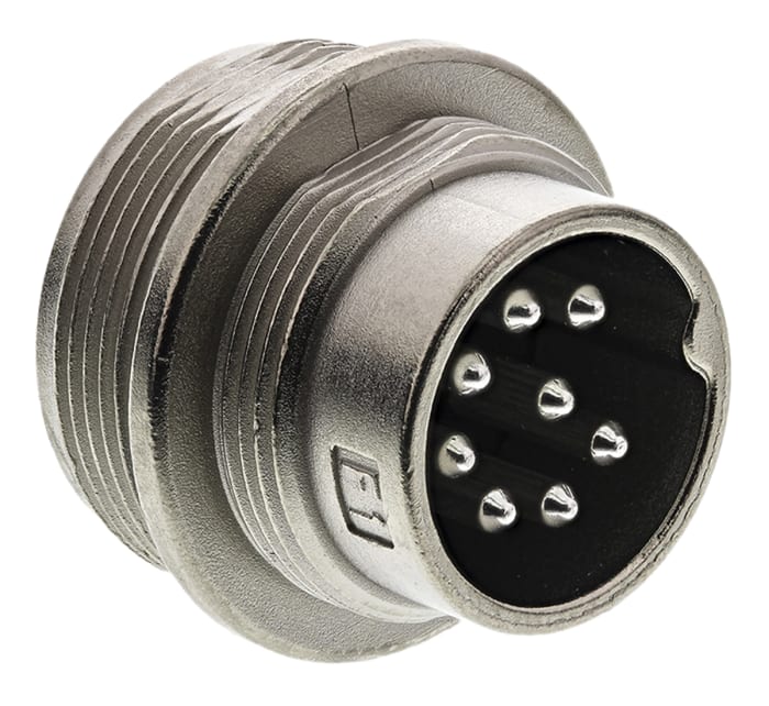 Amphenol C 091 D Series, 8 Pole Din Plug Plug, 5A, 100 V ac/dc IP67