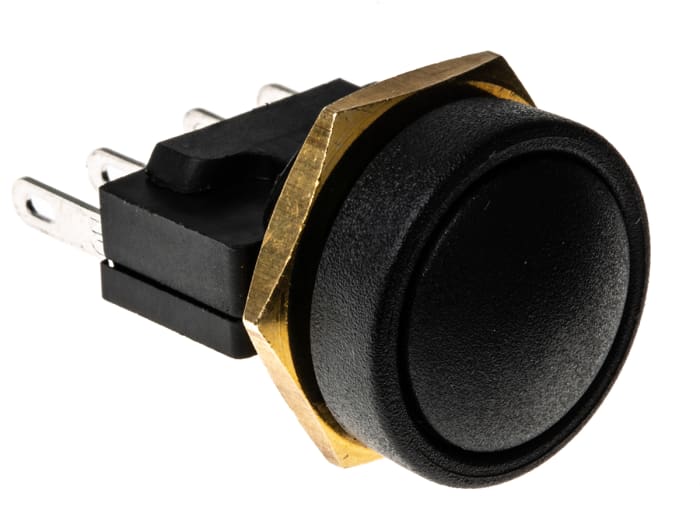 ITW Switches 49-59 Series Push Button Switch, Momentary, Panel Mount, 16mm Cutout, SPDT, Clear LED, 250V ac, IP67