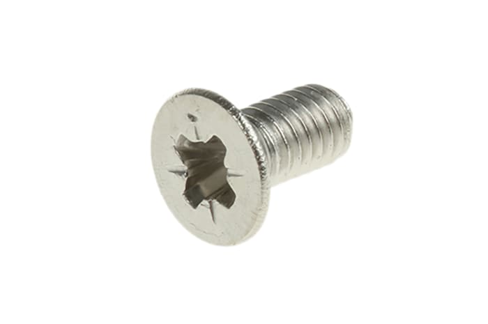  Vis à tête Fraisée Pozi, Acier inoxydable, M3, 6.0mm