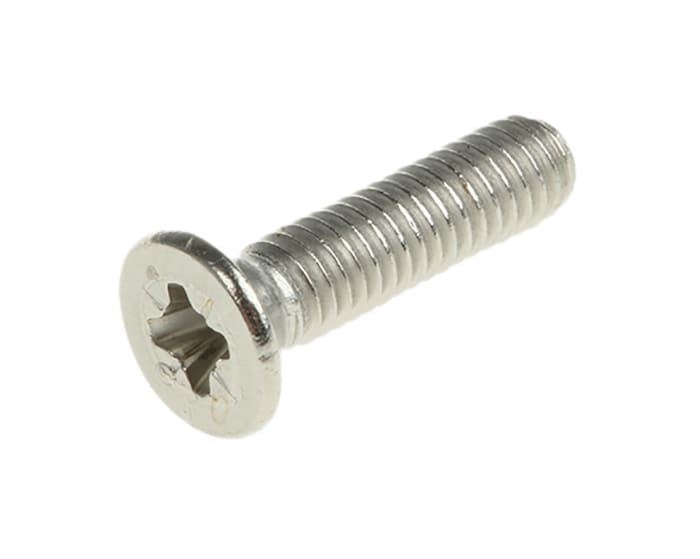  Vis à tête Fraisée Pozi, Acier inoxydable, M3, 12.0mm
