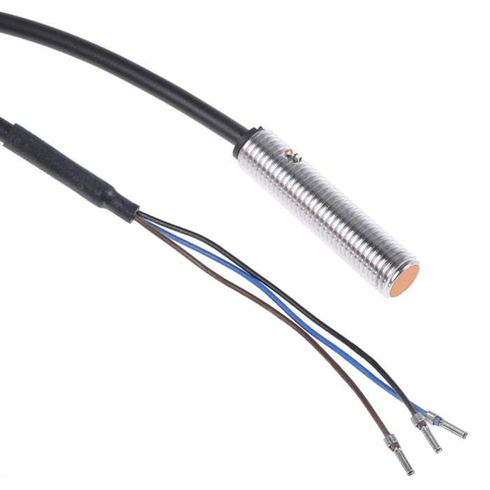 ifm electronic Inductive Threaded Barrel Proximity Sensor, M8, 1 mm Detection, PNP NO, 10 → 36 V dc