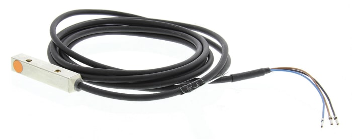 ifm electronic Inductive Block Proximity Sensor, 2 mm Detection, PNP NO, 10 → 36 V dc