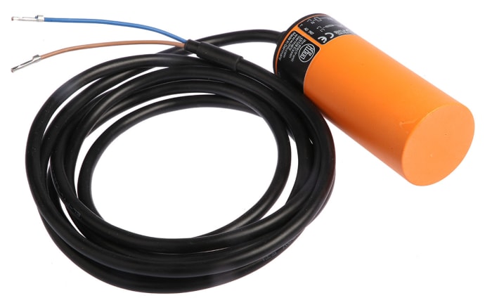 ifm electronic Capacitive Smooth Barrel Proximity Sensor, 20 mm Detection, 2-Wire NO, 20 → 250 V ac/dc