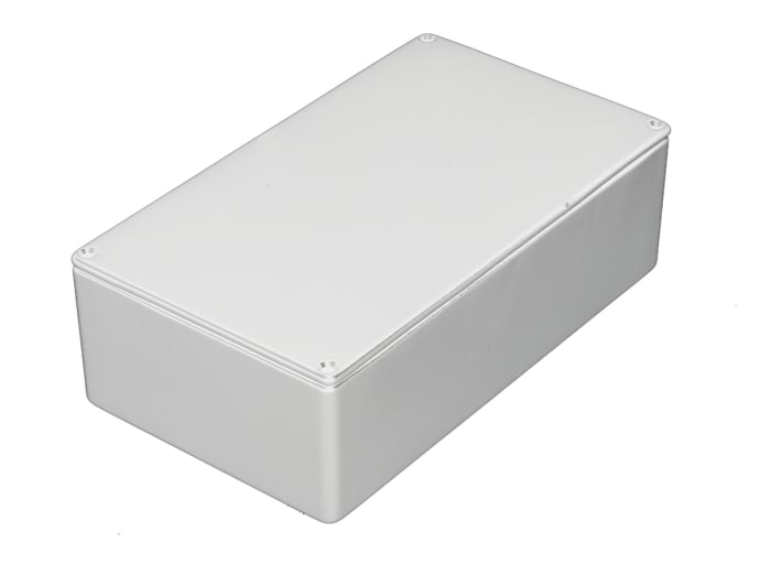 RS PRO White Die Cast Aluminium Enclosure, IP54 30.5 mm, 112 mm, 62 mm