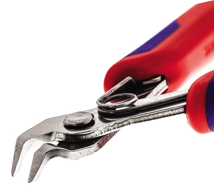 Alicate de corte diagonal de precisión Knipex, capacidad de corte 1mm, long. total 125 mm,