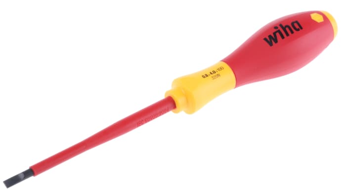 Tournevis Wiha Tools, pointe Plate 4 mm, VDE/1000V