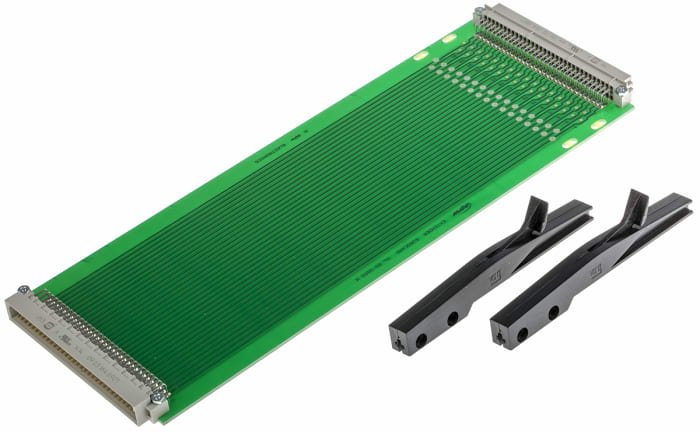 RS PRO, 64, 96 Way Double Sided DIN 41612 Extender Board Extender board  FR4 281.6 x 100 x 1.6mm, 159-6316