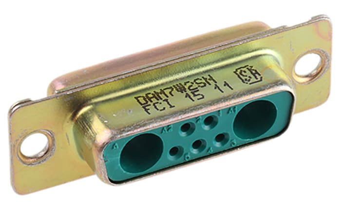 Amphenol Communications Solutions DMW 7 Way Panel Mount D-sub Connector Socket