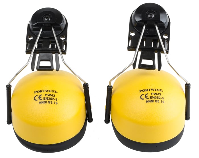 Protector auditivo para casco RS PRO, atenuación SNR 26dB, color Amarillo