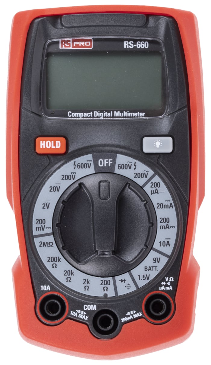 RS PRO RS PRO RS660 Handheld Digital Multimeter, True RMS, 10A ac