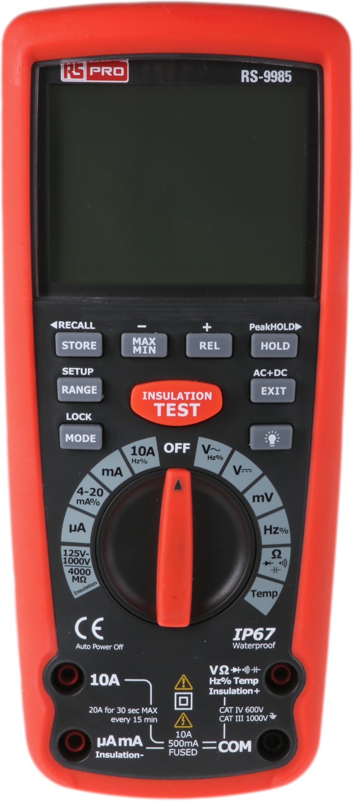Testeur d'isolation RS PRO RS-9985, 125V, 1000V