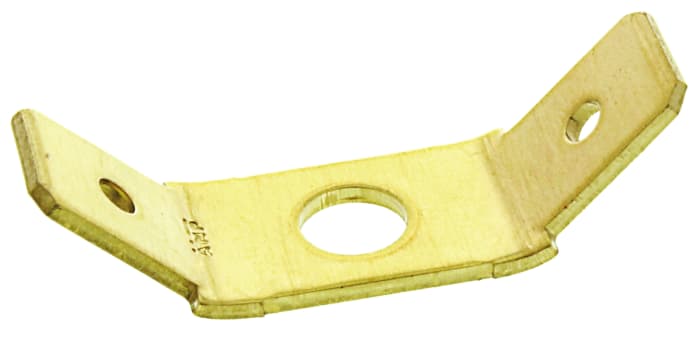 TE Connectivity FASTON .250 Uninsulated Male Spade Connector, PCB Tab, 6.35 x 0.81mm Tab Size