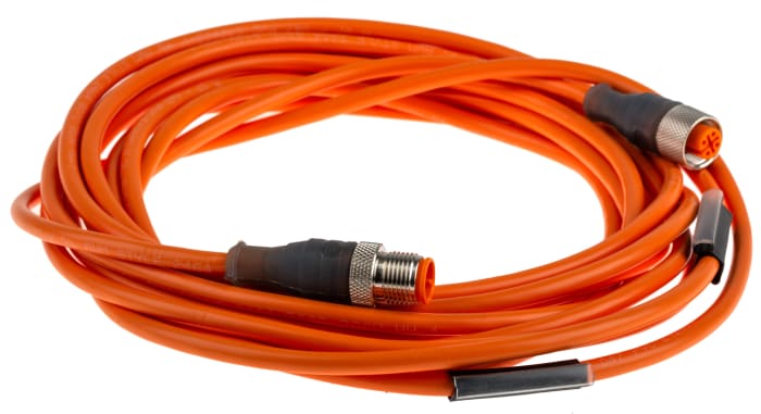 Lumberg Automation Male 4 way M12 to 4 way M12 Sensor Actuator Cable, 5m