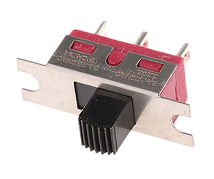 C & K Panel Mount Slide Switch SPDT Latching 6 A @ 120 V ac, 6 A @ 28 V dc Slide