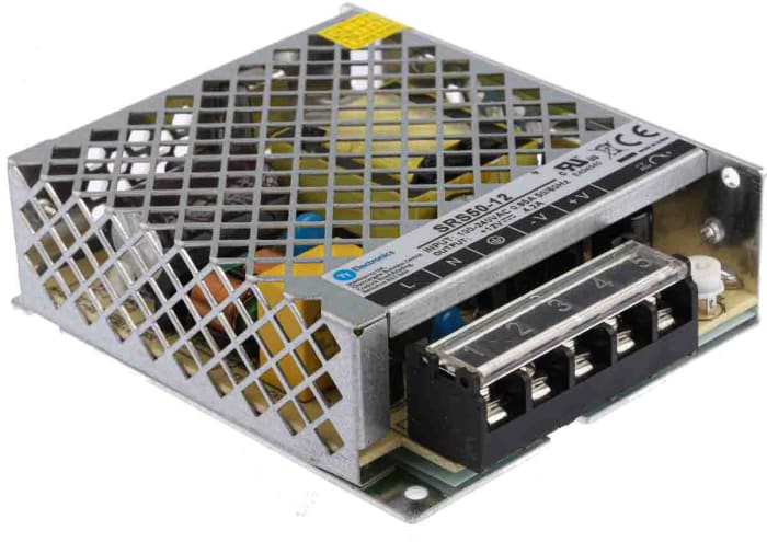 RS PRO Switching Power Supply, 12V dc, 4.2A, 50W, 1 Output, 100 → 240V ac Input Voltage