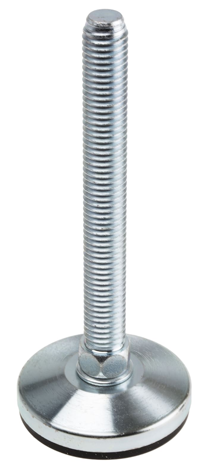 Pie ajustable RS PRO con almohadilla de Caucho, rosca M12 x 100mm, carga máx. 900kg, ángulo 3°